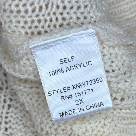 Kaileigh Cream Cable Knit Sweater - Picture 5 of 5